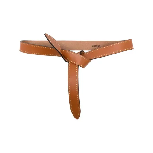ISABEL MARANT Украшение Детали Кожаные ремни Женские Коричневый Ширина 2,9CM