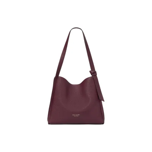 Kate Spade Knott Коровья кожа Тоут Сумка Сумка для покупок Сумка Сумка через плечо Женская Темно-красная