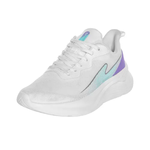 Erke Амортизация Легкий Низкий Топ Кроссовки для тренировок Женские Белые Фиолетовые