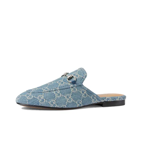 GUCCI Princetown Домашние тапочки Женские Синие