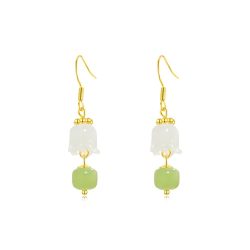 Jodie Kevin Цветное стекло Серьги из нефрита Женские