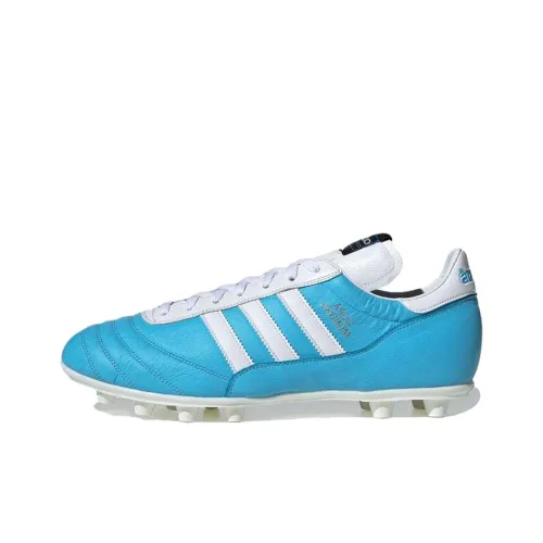 Adidas COPA MUNDIAL FG Твердый Грунт Устойчивый к Износу Футбольные Бутсы Мужские Синие Белые