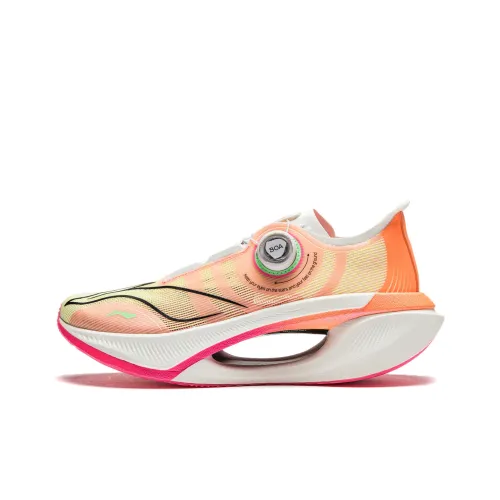 LINING Shadow 2,0 Беговые кроссовки Низкий топ Флуоресцентный Лотос Розовый Унисекс