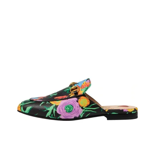 GUCCI Princetown Ken Scott Женские Повседневные Туфли Женские Черный