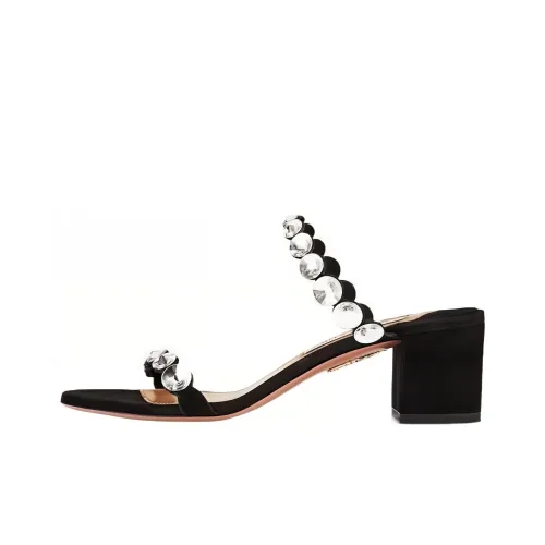 AQUAZZURA Слипоны 5 см Женские Черные