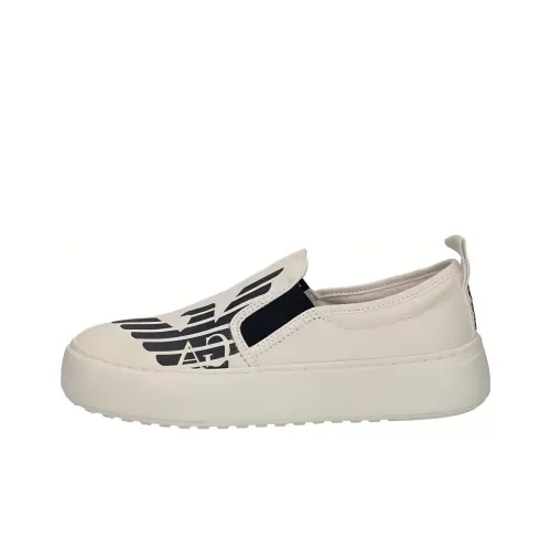 EMPORIO ARMANI Женские повседневные туфли Low Top Белый Черный Женские