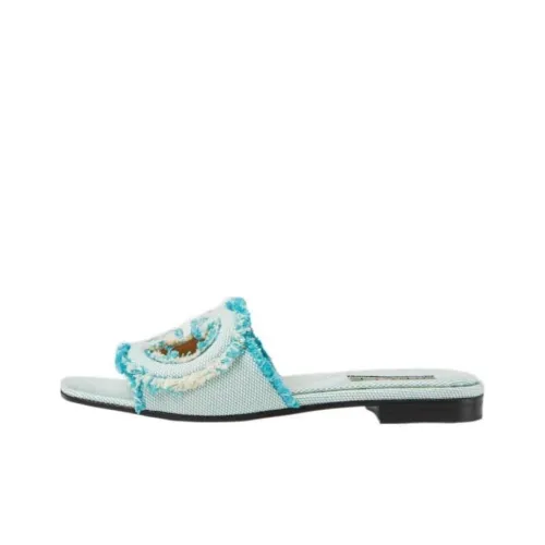 GUCCI Interlocking Слипоны Женские Светло-Синий