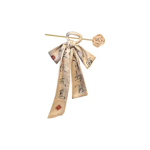 SENDME Ткань Шпильки для волос Текст Шарф Заколка для волос Женские