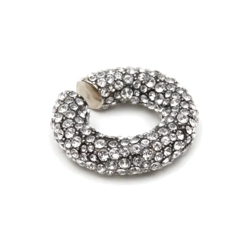 Alexander McQueen Латунный Clip ON Серьги Серебристо-серый Женские