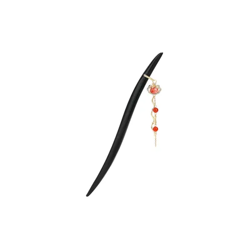 KINGFOCUS Медный Красный агат Деревянный Синтетический кубический цирконий Шпильки для волос Женские