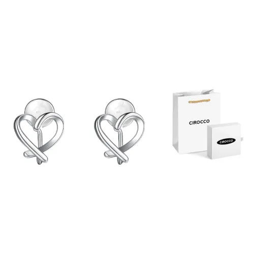 CIROCCO Медный Clip ON Серьги Серебряные Женские