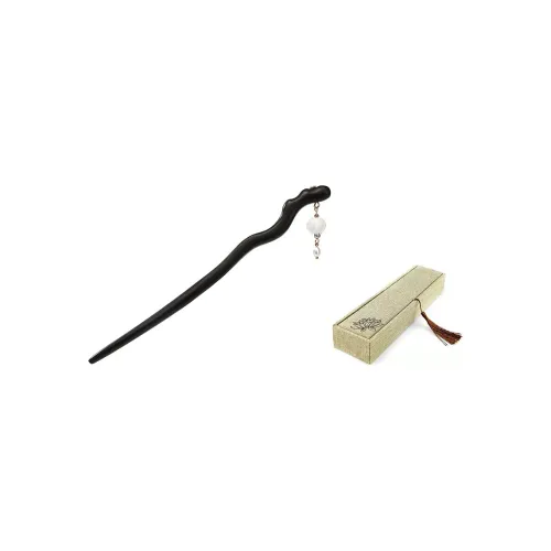 FREE RABBITⅡ Дерево + Стекло + Искусственные пресноводные жемчужины Шпильки для волос Женские