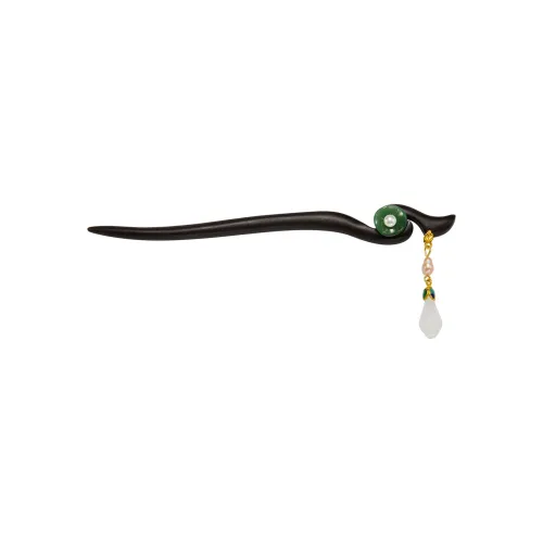 AGOVSKI Медный сплав + Дерево + Жемчуг + Масляная капля + Цветная глазурь Шпильки для волос Женские