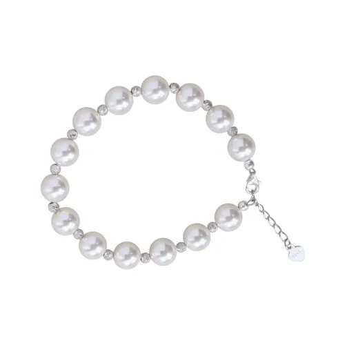 NATURALLYJOJO Искусственная жемчужина Браслеты Женские Белый Серый