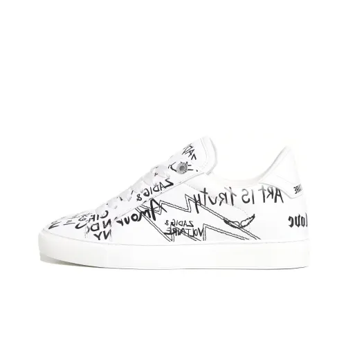 Zadig & Voltaire Скейтборд Кроссовки Низкие Белые Женские