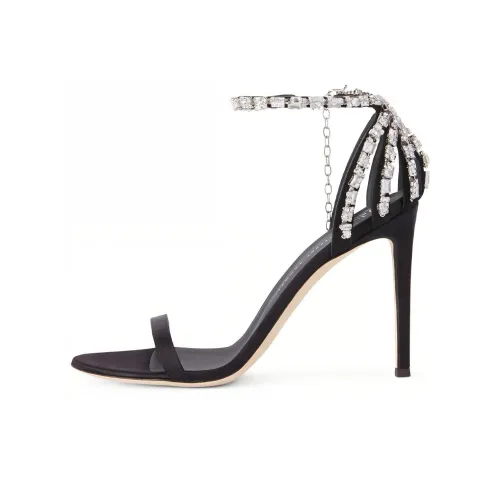 Giuseppe Zanotti GZ Adele Crystal One Strap Sandals 10,5cm Women's Black