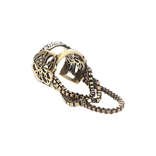 Alexander McQueen Латунный Clip ON Серьги Золотой Женские