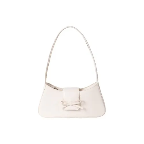 Hahhhsis ПУ (полиуретан) Эксклюзивная Молния Дизайн Сумка на плечо Минималистский стиль Сумка Женская Белая Серебряная