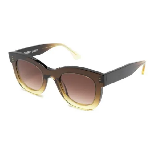 Thierry Lasry Ацетат Бабочка Солнцезащитные очки Женские Коричневый
