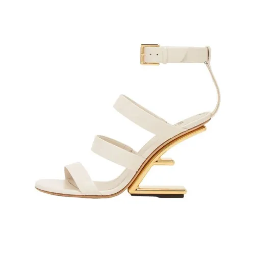 FENDI One Ремешок Сандалии 8 см Женские Белые