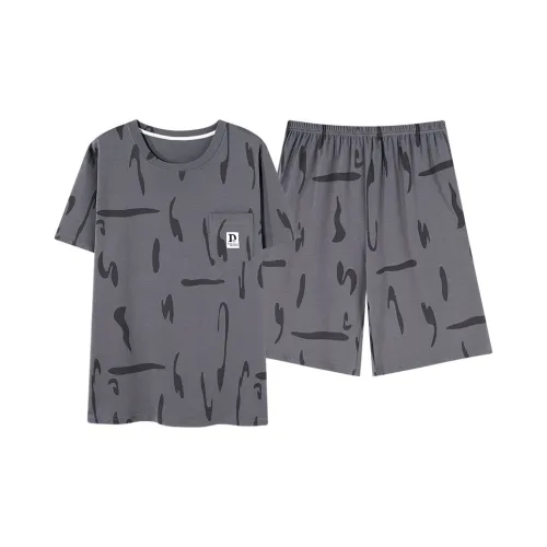 Follow The United States Пижамный комплект Мужской Темно-серый