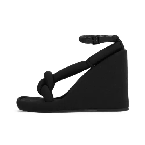 CHARLES KEITH Маленький ck one Ремень Сандалии 10,2 см Женские Черный Текстурированный Черный Текстурированный Мел Белый