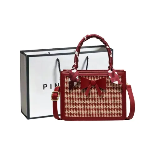 PINK·LAND ПУ (полиуретан) Сумка невесты Сумка на плечо для свадьбы Обычная женская Красная