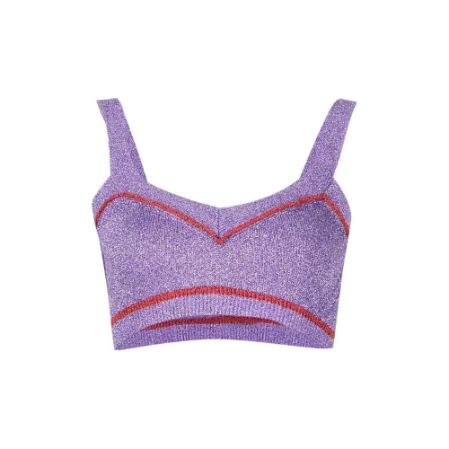 Paco Rabanne Топ на бретелях Женский Фиолетовый