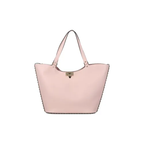 Valentino Телячья кожа Тоут Сумка Сумка для покупок Сумка Женская Розовая