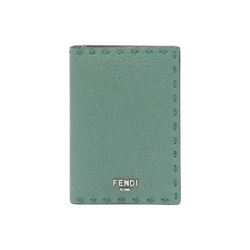 FENDI Телячья кожа Держатель для карт Держатель для карт Мужской Тоскана Зеленый