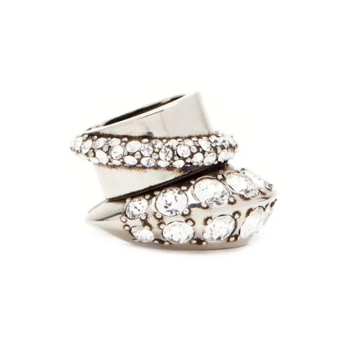 Alexander McQueen Clip ON Серьги Серебряные Женские