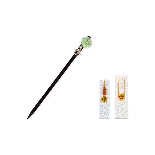 FREE RABBITⅡ Wood + Стекло + Сплав Шпильки для волос Женские