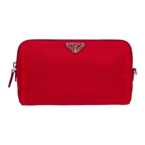 PRADA Нейлон Косметичка Женская Красная
