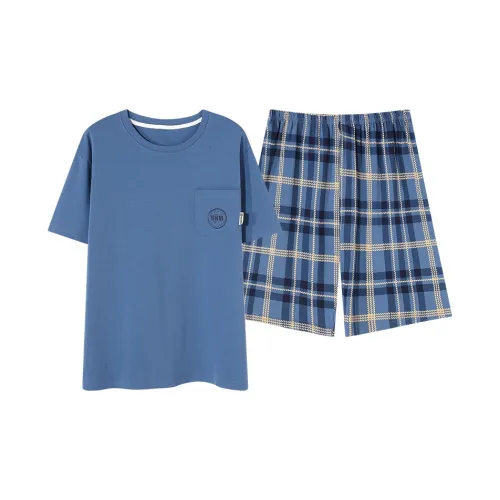 Follow The United States Пижамный комплект Мужской Синий