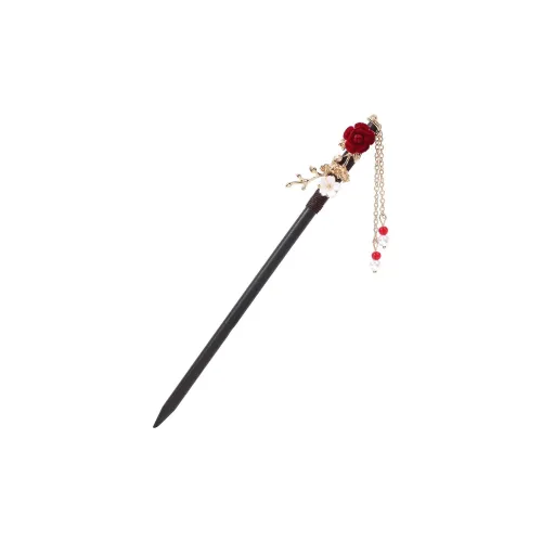 SHENGSUO Деревянный Акрил Сплав Стекло Флок Шпильки для волос Женские