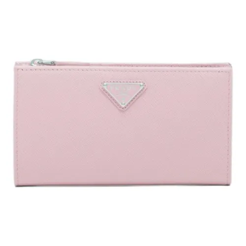 PRADA Saffiano кожа кошелек большой женский розовый