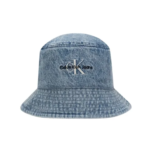 CALVIN KLEIN Cotton Bucket Hats Унисекс Джинсовый Светло-Синий