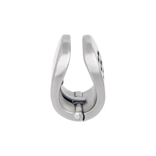 BALENCIAGA Латунный Clip ON Серьги Серебряные Женские