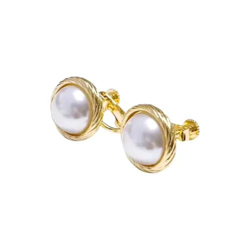 NATURALLYJOJO Shell Pearl Clip On Серьги Женские