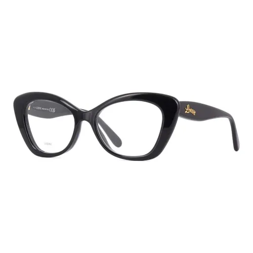 LOEWE Совместное издание Ацетатные оправы для очков "Кошачий глаз" Женские Черные
