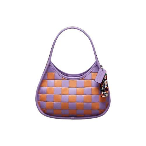 Coachtopia Ergo Утонченный кожа одно плечо сумка среднего размера женские радужка и выцветший апельсин