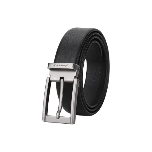 PIERRE CARDIN Ремни из коровьей кожи Мужской Черный Ширина 3,4CM