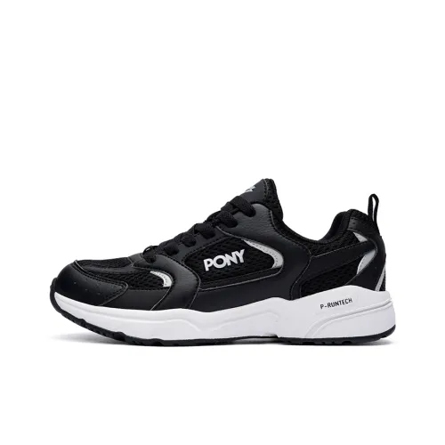 Pony Беговые кроссовки Low Top Черные Унисекс