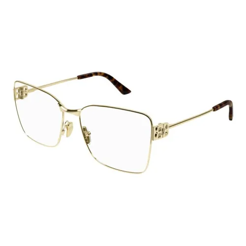 Balenciaga Металл Прямоугольные Оправы для Очков Унисекс Золото