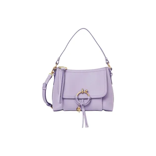 See By Chloe JOAN Series Коровья кожа крупнозернистая текстура сумка через плечо сумка через плечо маленькая женская сиреневый