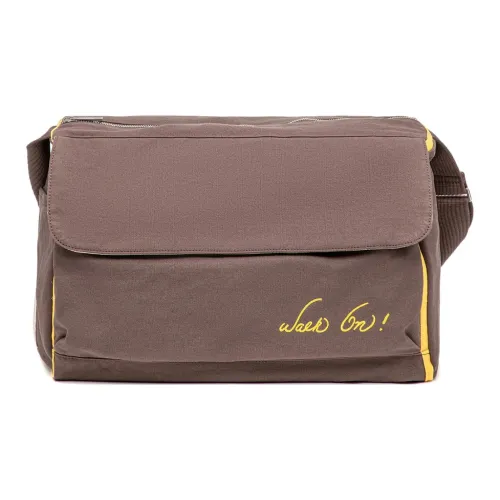 LiNing Брюс Ли Коллаборация Хлопок Сумка через плечо Унисекс Коричневый