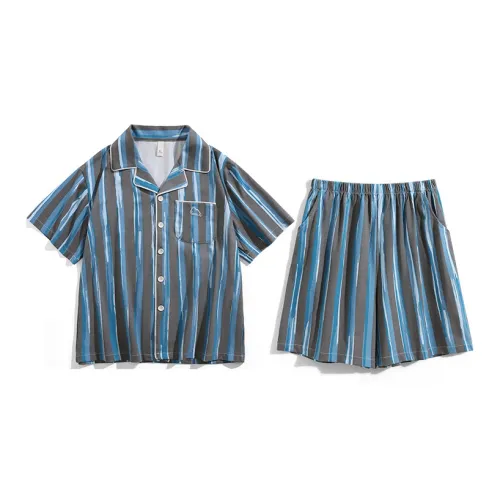 Fadaiqi Пижамный комплект мужской чернила зеленый синий