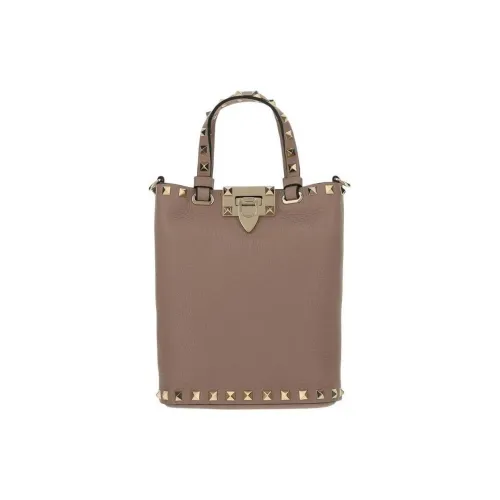 Valentino Рельефная Телячья Кожа Сумка Женская Розово-Бежевая