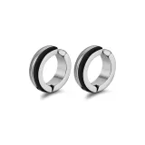 Пара полосатых заколок для ушей