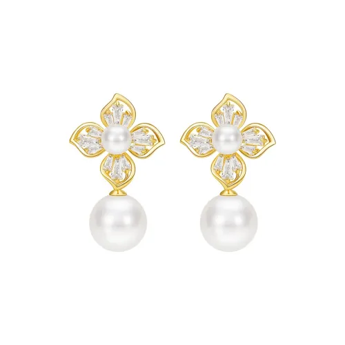 Jay Синтетический Кубический Цирконий Стразы Клип ON Серьги Женские